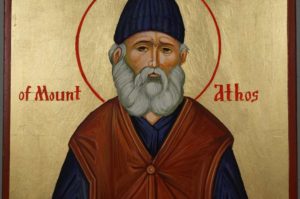 Hand-Painted Orthodox Icon of St Paisios of Mount Athos