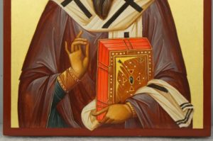Saint Basil the Great Hand-Painted Byzantine Icon