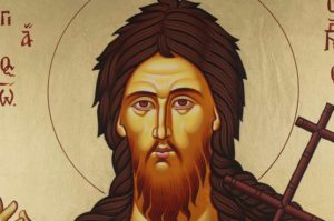 Hand-Painted Byzantine Icon of St Prophet John Forerunner (Large)