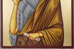 Hand-Painted Byzantine Icon of St Prophet John Forerunner (Large)