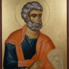 Hand-Painted Byzantine Icon of St Peter the Apostle