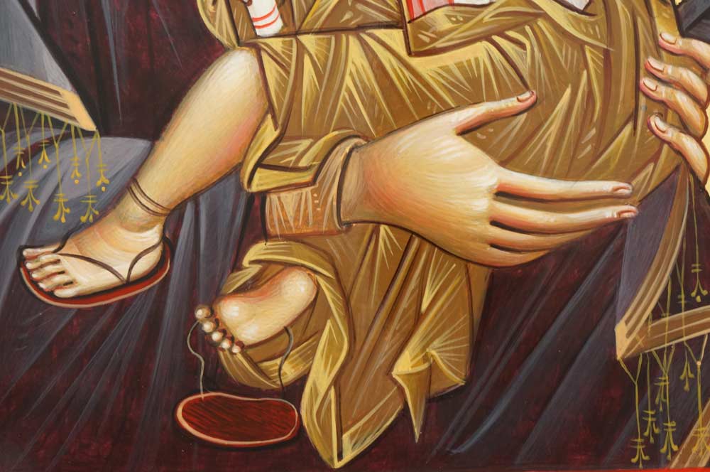 Theotokos Tenderness (Eleusa) Hand-Painted Orthodox Icon