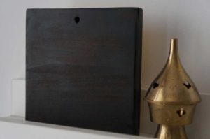 Hand-Painted Miniature Icon of Angel of God (miniature) Polished Gold leaf