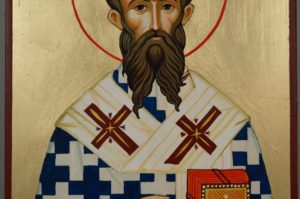 Saint St Ambrose of Milan Hand-Painted Orthodox Icon