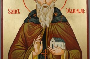 Saint Diarmuid Hand-Painted Orthodox Icon