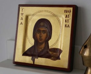 Hand-Painted Orthodox Icon of Saint Paraskevi (miniature)