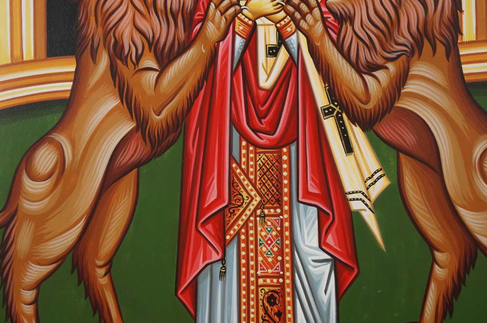 Hand-Painted Greek Orthodox Icon of Saint Ignatius of Antioch