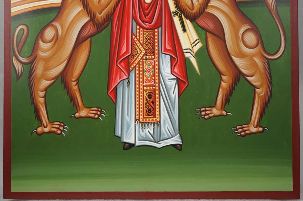 Hand-Painted Greek Orthodox Icon of Saint Ignatius of Antioch