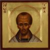Hand-Painted Byzantine Icon of St Saint John Chrysostom (miniature)
