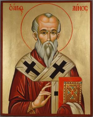 St Saint Linos Hand-Painted Orthodox Icon