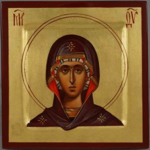 Virgin Mary (miniature) Hand-Painted Orthodox Icon