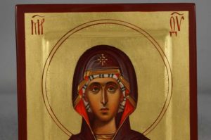 Virgin Mary (miniature) Hand-Painted Orthodox Icon