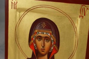 Virgin Mary (miniature) Hand-Painted Orthodox Icon