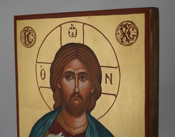 christ the good shepherd icon hand painted orthodox