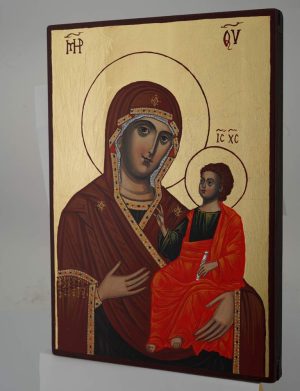virgin mary the guide icon hand painted