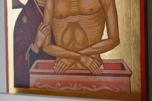 The King of Glory Pieta Hand Painted Byzantine Icon