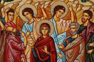 Ascension of Christ Hand-Painted Orthodox Byzantine Icon