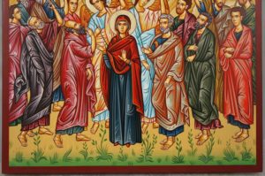 Ascension of Christ Hand-Painted Orthodox Byzantine Icon