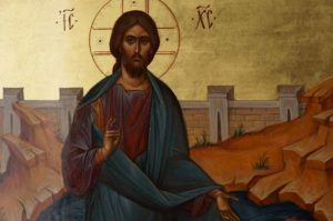 Jesus Christ Walking on Water Hand-Painted Orthodox Icon