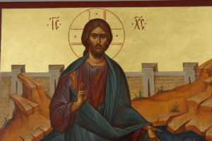 Jesus Christ Walking on Water Hand-Painted Orthodox Icon