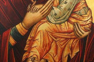 Our Lady of Perpetual Succour Hand Painted Byzantine Orthodox Icon on Wood