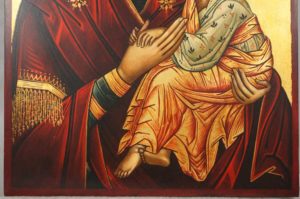 Our Lady of Perpetual Succour Hand Painted Byzantine Orthodox Icon on Wood