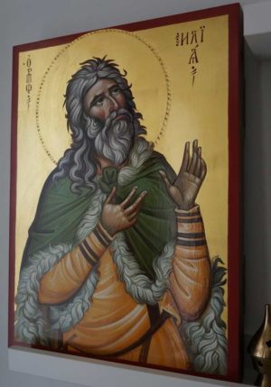 Prophet Elijah Elias Hand Painted Byzantine Orthodox Icon