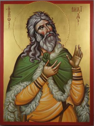 Prophet Elijah Elias Hand Painted Byzantine Orthodox Icon