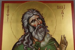 Prophet Elijah Elias Hand Painted Byzantine Orthodox Icon