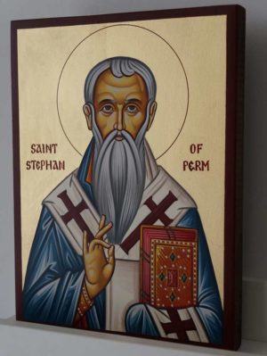 Saint Stephen of Perm Hand-Painted Orthodox Icon