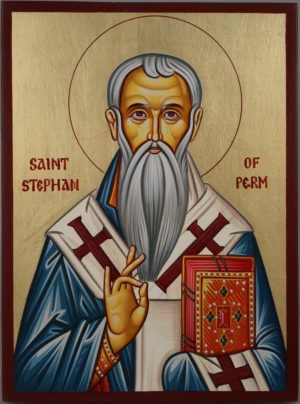 Saint Stephen of Perm Hand-Painted Orthodox Icon