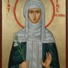 Saint Catherine of Siena Hand-Painted Roman Catholic Icon