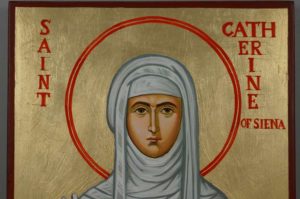 Saint Catherine of Siena Hand-Painted Roman Catholic Icon