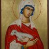 Saint St Agnes of Rome Hand-Painted Orthodox Catholic Icon