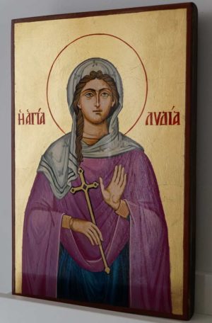 Saint St Lydia of Philippi Hand-Painted Orthodox Icon