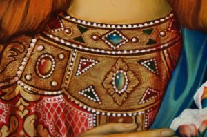 St Archangel Gabriel Hand Painted Orthodox Icon on Wood