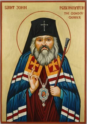 St John Maximovitch the Wonderworker Icon Hand Painted