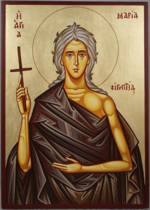 St Saint Mary of Egypt Hand-Painted Greek Orthodox Icon