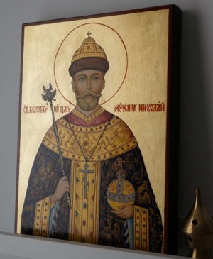 Tsar Nicholas II of Russia Hand-Painted Russian Orthodox Icon
