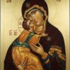 Theotokos of Vladimir Vladimirskaya Mother of God Hand-Painted Orthodox Icon