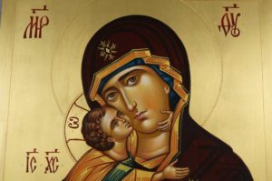 Theotokos of Vladimir Vladimirskaya Mother of God Hand-Painted Orthodox Icon