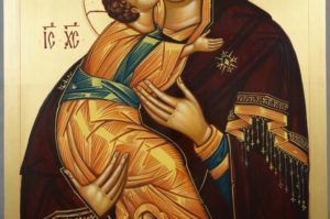 Theotokos of Vladimir Vladimirskaya Mother of God Hand-Painted Orthodox Icon