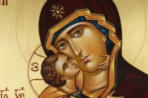 Theotokos of Vladimir Vladimirskaya Mother of God Hand-Painted Orthodox Icon