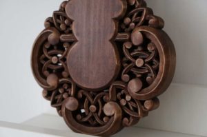 Hand Carved Wooden Orthodox Cross Miniature