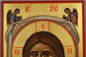 The Holy Face Mandylion Ubrus Hand Painted Byzantin Orthodox Icon