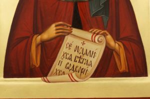 Saint Anthony the Great Hand Painted Byzantine Orthodox Icon on Wood