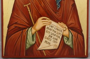 Saint Anthony the Great Icon Hand Painted On Wood