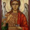 Saint Archangel Michael Hand Painted Orthodox Icon on Wood