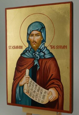 Saint Ephraim the Syrian Icon Hand Painted Byzantine Orthodox