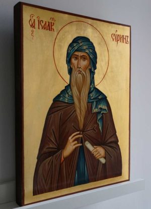 Saint Isaac the Syrian Hand Painted Orthodox Icon on Wood